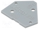 End piece; grey; Series: 236