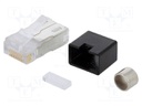 Plug; RJ45; PIN: 8; shielded; Layout: 8p8c; IDC,crimped; for cable
