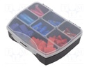 Kit: splice terminals; insulated; crimped; for cable; 90pcs.