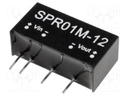 Converter: DC/DC; 1W; Uin: 10.8÷13.2V; 12VDC; Iout: 84mA; 2.3g; 50kHz