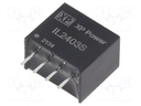 Isolated Board Mount DC/DC Converter, ITE, 1 Output, 2 W, 3.3 V, 400 mA