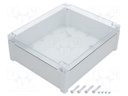 Enclosure: multipurpose; X: 289mm; Y: 344mm; Z: 117mm; TEMPO; grey