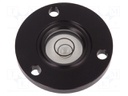 Spirit level; mounting flange, for inserting; H: 11mm; aluminium