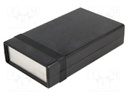 Enclosure: with panel; 1598; X: 94mm; Y: 157mm; Z: 36mm; ABS; black