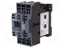 Contactor: 3-pole; NO x3; Auxiliary contacts: NO + NC; 24VDC; 12A