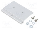 DIN rail mounting bracket; Mat: aluminium; 75mm; Rail: TS35