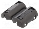 Ferrite: two-piece; on round cable; 43; 0÷85°C; 155Ω; 100MHz