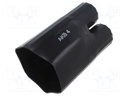 Cable breakout; 135/64mm; black; Diam.after shrinking: 60/26mm