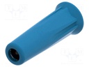 Connector: 4mm banana; socket; 36A; 30VAC; 60VDC; blue; insulated