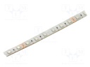 LED tape; RGB; 5050; LED/m: 60; 10.5mm; white PCB; IP65; 120°; 24VDC