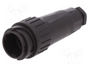 Connector: circular; plug; PIN: 18; male; w/o contacts; 100V