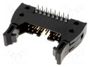 Socket; IDC; male; PIN: 16; angled 90°; THT; gold-plated; 2.54mm