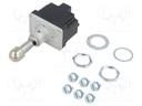 Switch: toggle; Pos: 3; DPDT; ON-ON-ON; 15A/125VAC; Leads: screw
