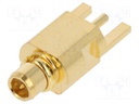 Socket; MMCX; female; 50Ω; teflon; gold-plated