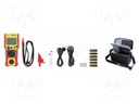 Meter: safety analyzer; LCD; VAC: 5÷270V; 50Hz; 0.1÷19.99MΩ; USB