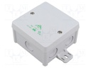 Enclosure: junction box; X: 87mm; Y: 87mm; Z: 52mm; polypropylene PP