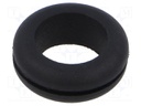Grommet; black; UL94HB; TPR