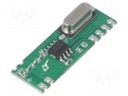 Module: RF; AM receiver; ASK,OOK; 433.92MHz; -114dBm; 1.8÷3.6VDC