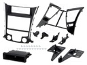 Radio mounting frame; Hyundai; 2 DIN; black and silver