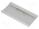 DIN rail mounting bracket; Mat: aluminium; 100mm; Rail: TS35
