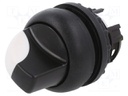 Switch: rotary; Stabl.pos: 1; 22mm; white-black; Illumin: none; IP66