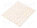 Self-adhesive foot; H: 5.1mm; white; polyurethane; Dim: Ø11.2mm
