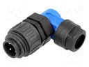 Connector: circular; plug; PIN: 4; male; screw terminal; IP65,IP67
