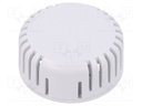 Enclosure: for alarms; Z: 20.3mm; ABS; white; Ø: 45mm; Series: 1551V