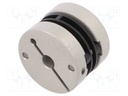 Coupling; Ø1: 10mm; Ø2: 6mm; Mat: aluminium,polyamide; -10÷80°C