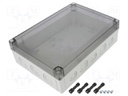 Enclosure: multipurpose; X: 180mm; Y: 255mm; Z: 75mm; MNX; grey; IK08