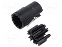 Connector: M17; female; contact insert; PIN: 7; crimped