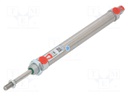 Round cylinder; Piston diam: 16mm; Piston stroke: 50mm; 1÷10bar