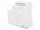 Enclosure: for DIN rail mounting; Y: 90mm; X: 53mm; Z: 71mm; ABS