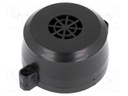 Enclosure: for alarms; Z: 30mm; ABS; black; Ø: 52mm