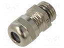 Cable gland; M12; 1.5; IP68; brass; lead free