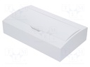 Enclosure: for modular components; IP40; white; No.of mod: 18