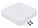 Enclosure: with panel; PF; X: 175mm; Y: 175mm; Z: 35mm; ABS; white