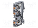 Splice terminal: rail; DS; for DIN rail mounting; spring clamp
