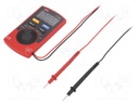 Digital multimeter; LCD (3999); VDC: 1m÷4/40/400/600V; 0.1÷99.9%