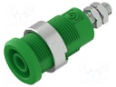 Socket; 4mm banana; 36A; green