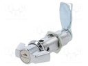 Lock; different cylinder; zinc and aluminium alloy; 60mm