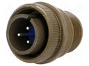 Connector: circular; Series: 97; plug; male; PIN: 3; silver plated