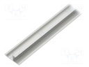 Profiles for LED modules; natural; L: 1m; aluminium; anodized