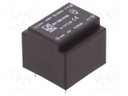 Transformer: encapsulated; 0.35VA; 400VAC; 6V; 58mA; Mounting: PCB