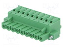 Pluggable terminal block; 5.08mm; ways: 9; straight; plug; female