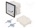 Meter; on panel; analogue; 0÷6A; Class: 1,5; IP52; Length: 61mm; 600V