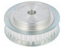 Belt pulley; AT5; W: 10mm; whell width: 21mm; Ø: 49.7mm; aluminium