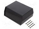 Enclosure: with panel; DIGITAL; X: 119mm; Y: 89mm; Z: 50mm; black