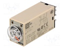 Timer; 0,1min÷10h; DPDT; 250VAC/5A; 12VDC; H3YN; socket; -10÷50°C