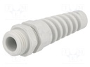 Cable gland; with strain relief; M16; IP68; Mat: polyamide; grey